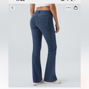 Halara mid-rise , bootcut , stretchy jeans